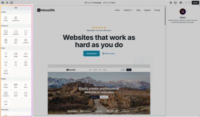 Add panel - Editor - Docs - Mosaic