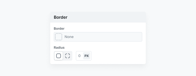 Border settings in Mosaic’s Style tab showing options to customize border
