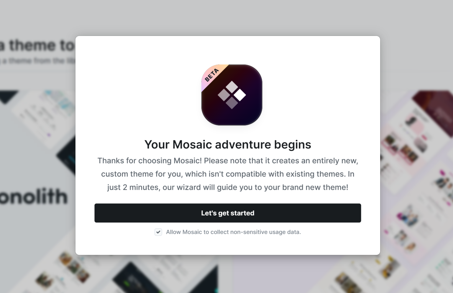 Install & update - Getting started - Docs - Mosaic