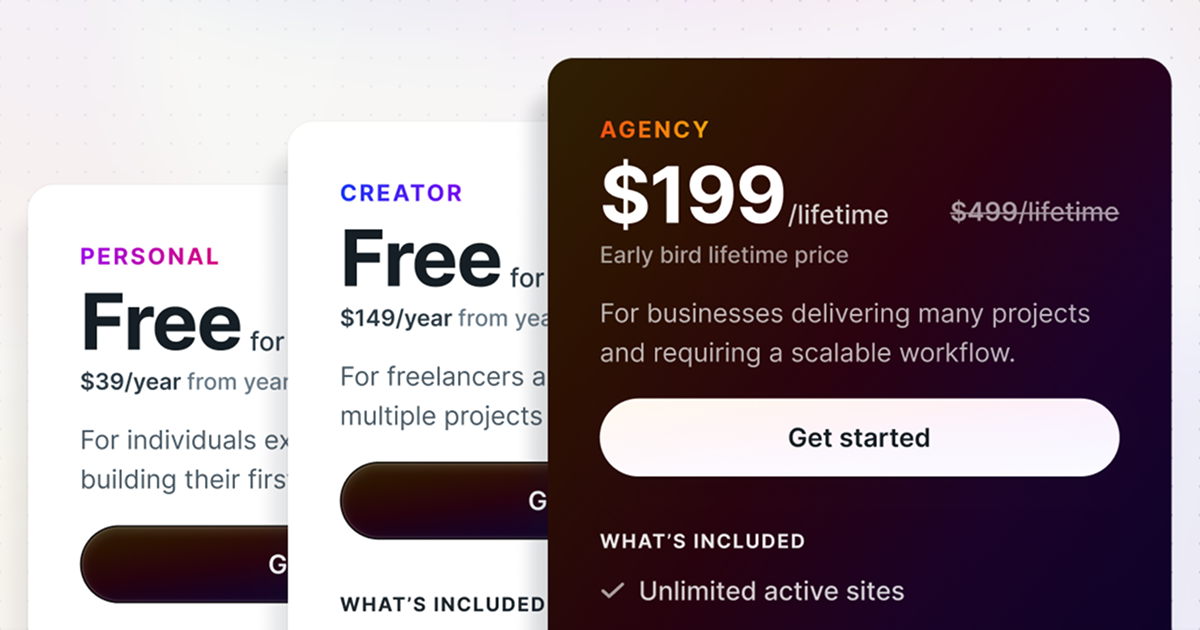 Mosaic Pricing - Simple, Fair Plans with Early Bird Access